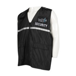 D287 custom-made reflective strip security vest jacket 100% polyester security uniform supplier  black hi vis vest  black reflective vest D287 custom-made reflective strip security vest jacket 100% polyester security uniform supplier  black hi vis vest  black reflective vest